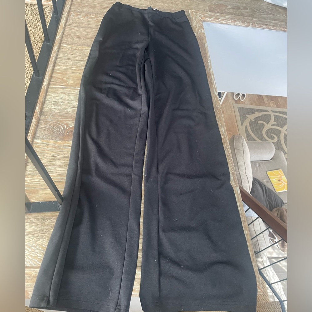 Black stretch trousers